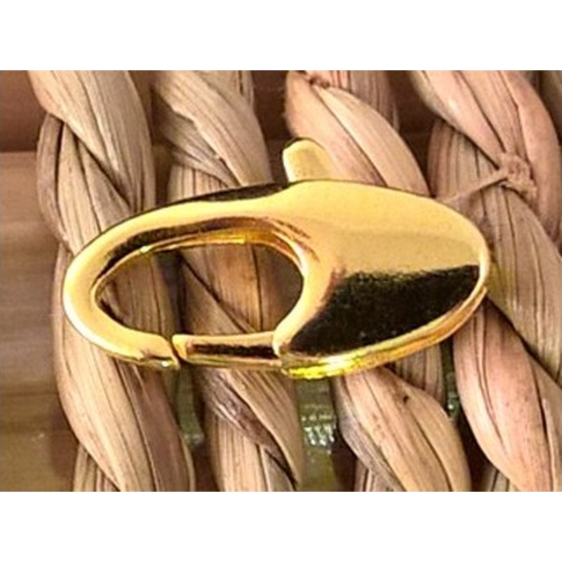 Karabiner 14mm Messing vergoldet