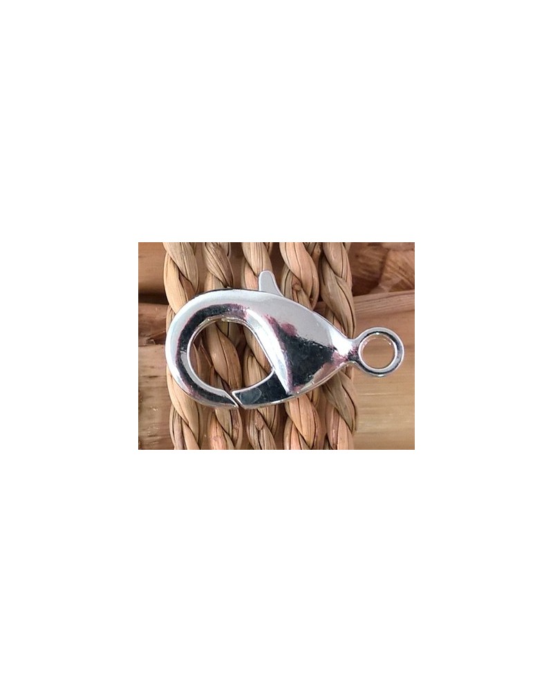 Karabiner 27mm Messing versilbert