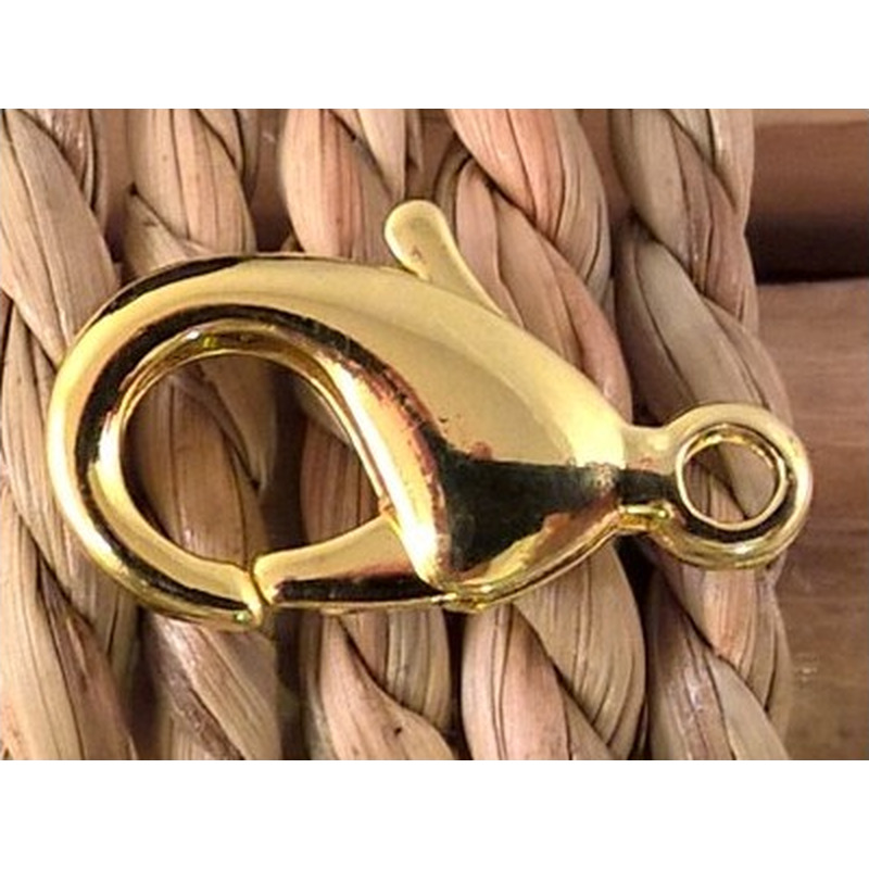Karabiner 23mm Messing vergoldet