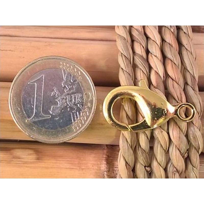 Karabiner 23mm Messing vergoldet