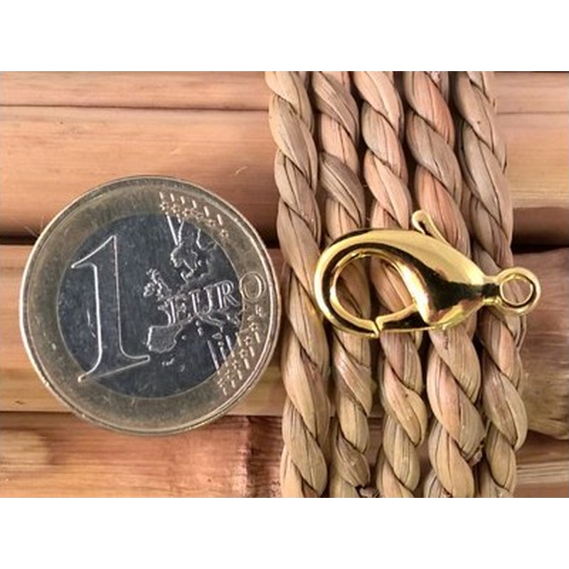 Karabiner 18mm Messing vergoldet