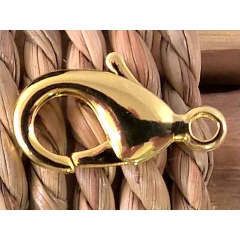 Karabiner 18mm Messing vergoldet