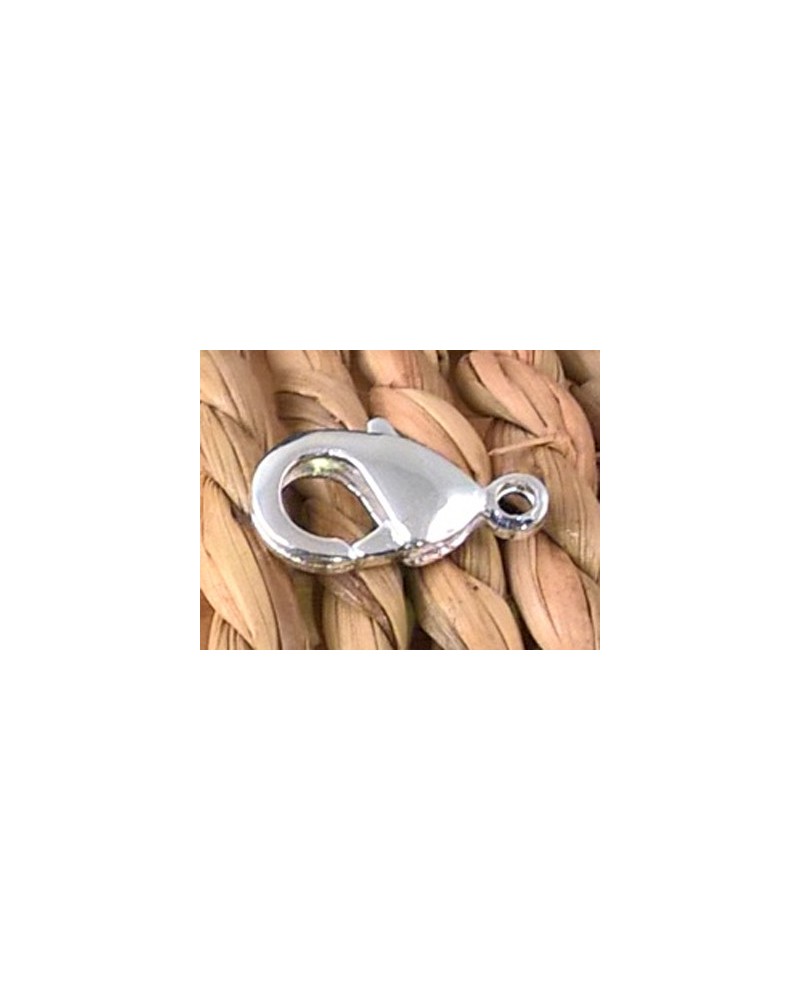 Karabiner 12mm Messing versilbert