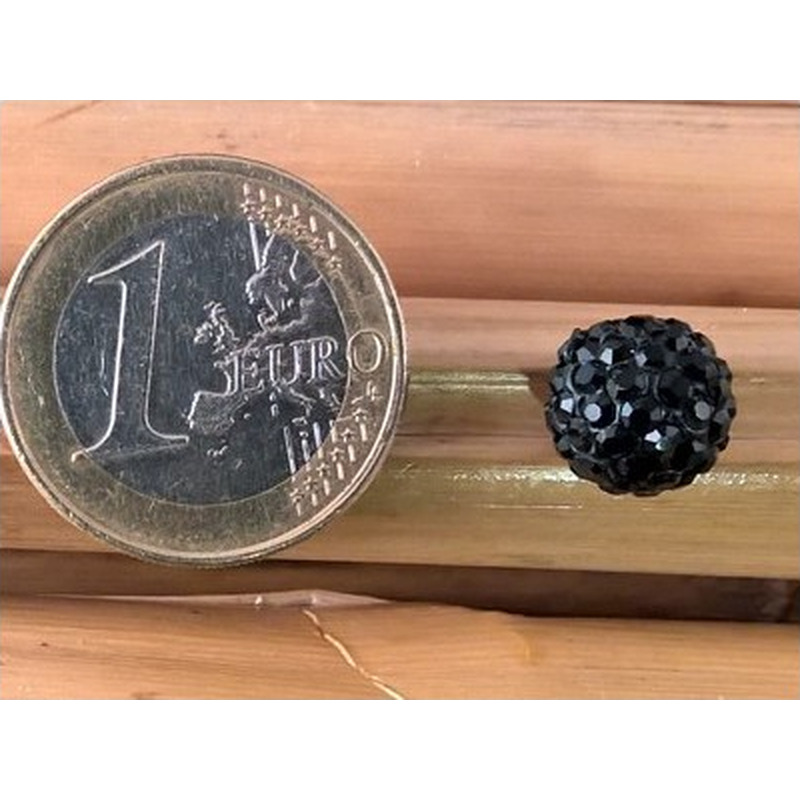 Strass 10mm, einseitig gebohrt, Keramik