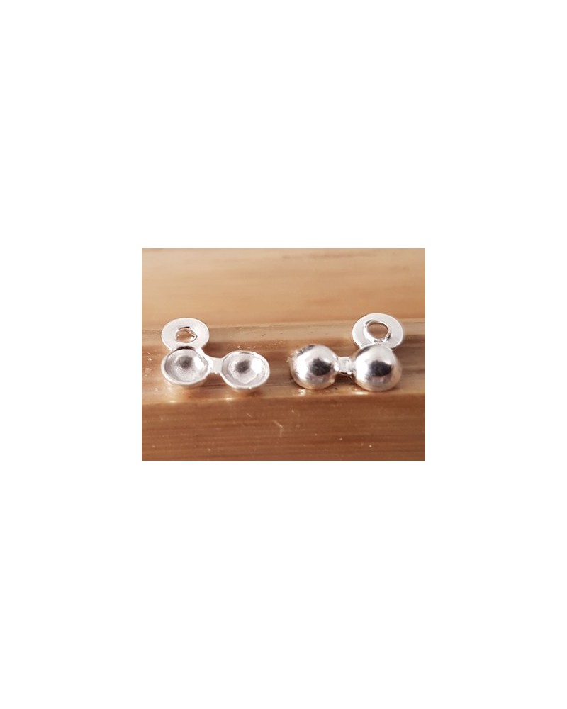 Kalotte 4mm (2 Stk), 925 Silber