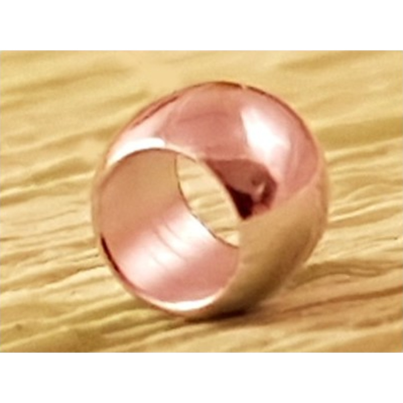 Zwischenteil 4x3mm (100 Stk), Messing rhodiumfarben