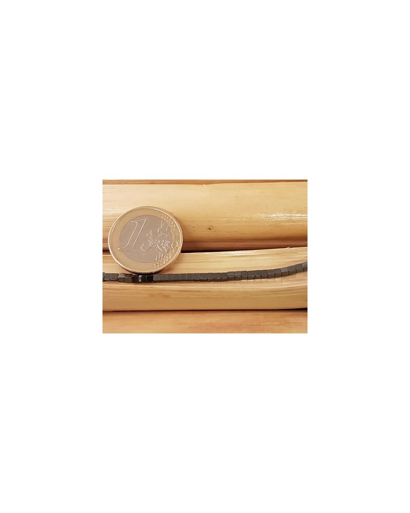 Blutsteinkette (Hämatit) 2x2mm
