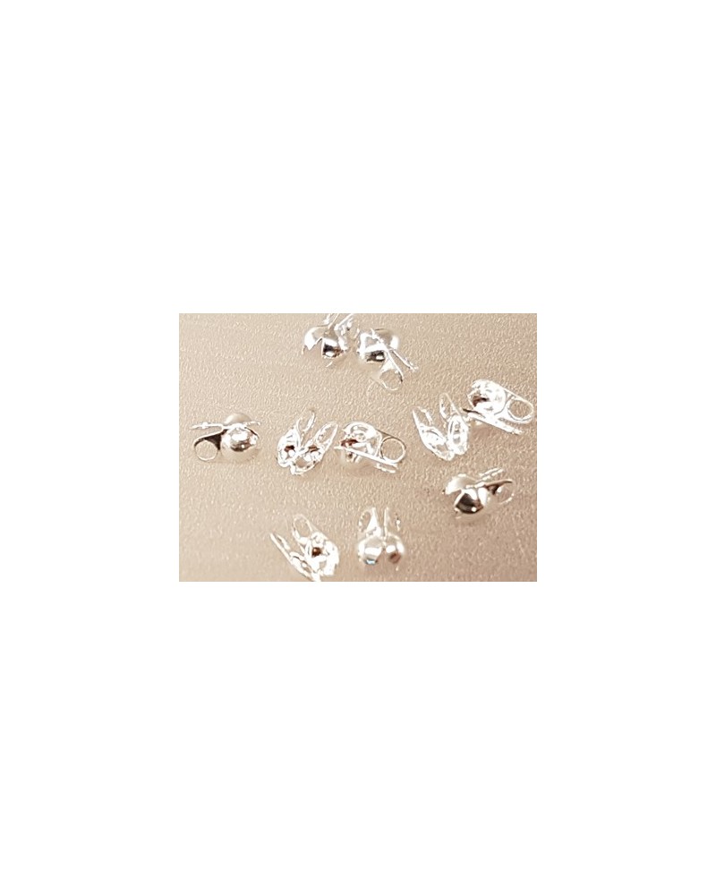 Kalotte 2mm Reparatur (10 Stk), Messing versilbert