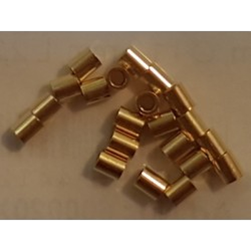 Quetschröhrchen medium 1.2mm, 925 Silber vergoldet, 20 Stk