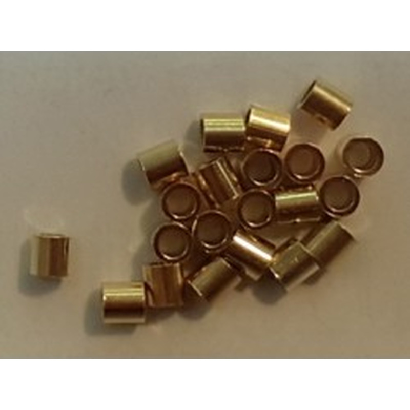 Quetschröhrchen large 1.5mm, 925 Silber vergoldet, 20 Stk