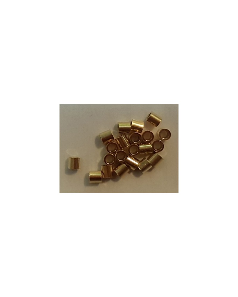 Quetschröhrchen large 1.5mm, 925 Silber vergoldet, 20 Stk