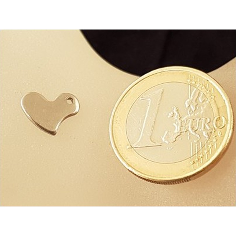 Charm Herz 11mm, Edelstahl