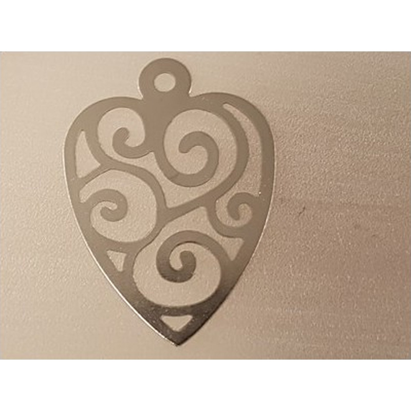 Charm Herz 28mm, Edelstahl