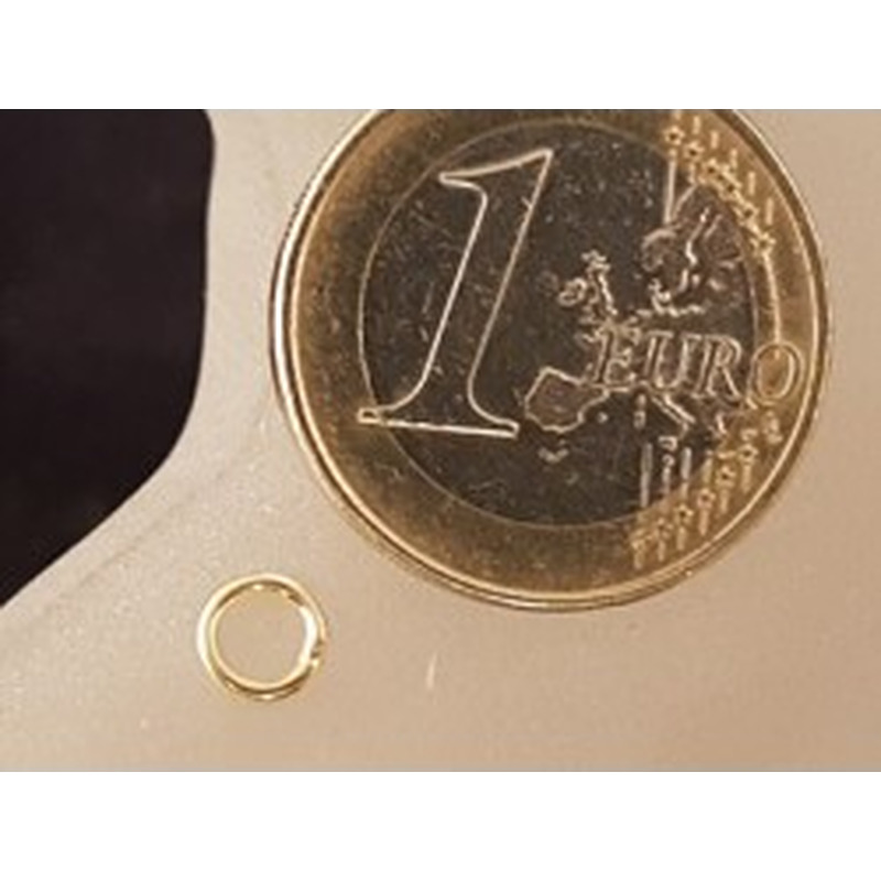 Ring 5mm, geschlossen, 925 Silber vergoldet 2