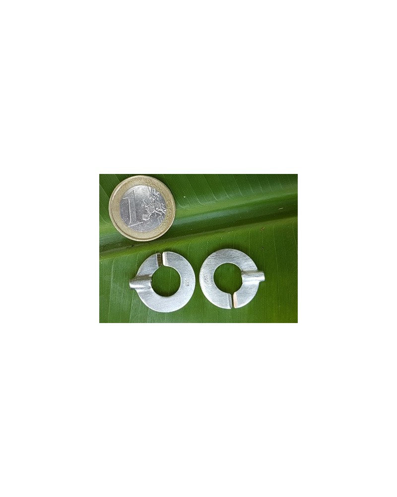 Schliesse 20x30mm, 925 Silber rhodiniert