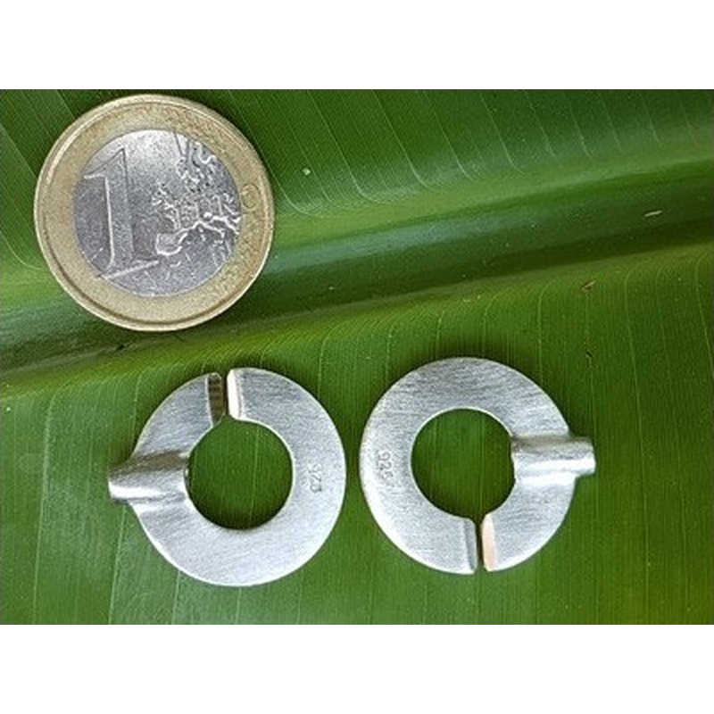 Schliesse 20x30mm, 925 Silber rhodiniert