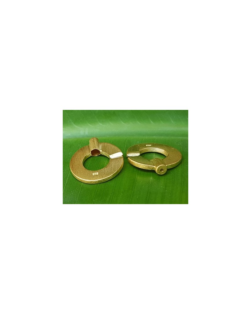 Schliesse 20x30mm, 925 Silber vergoldet