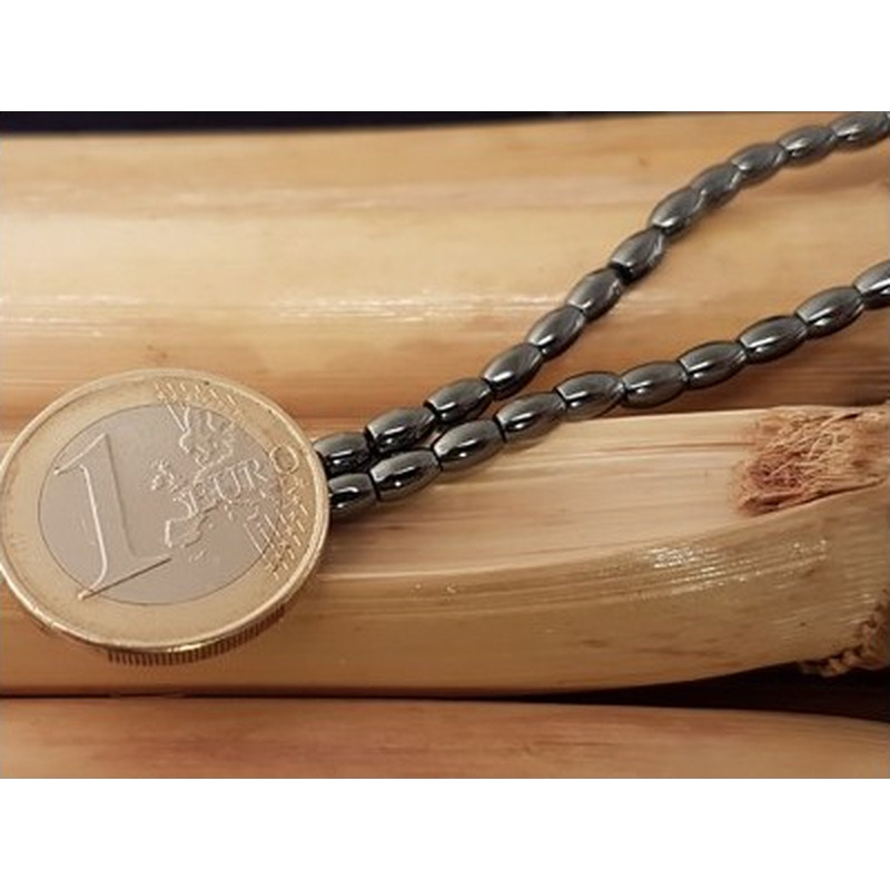 Blutsteinkette (Hämatit) 3x5mm