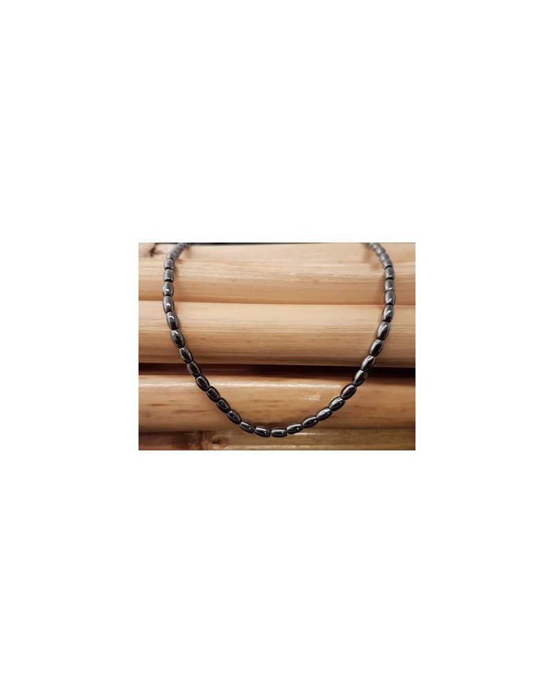 Blutsteinkette (Hämatit) 3x5mm