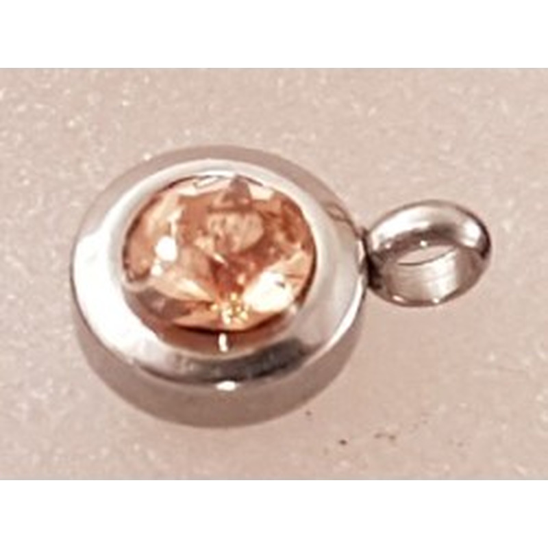 Charming, Strass 7/9mm, Edelstahl 2