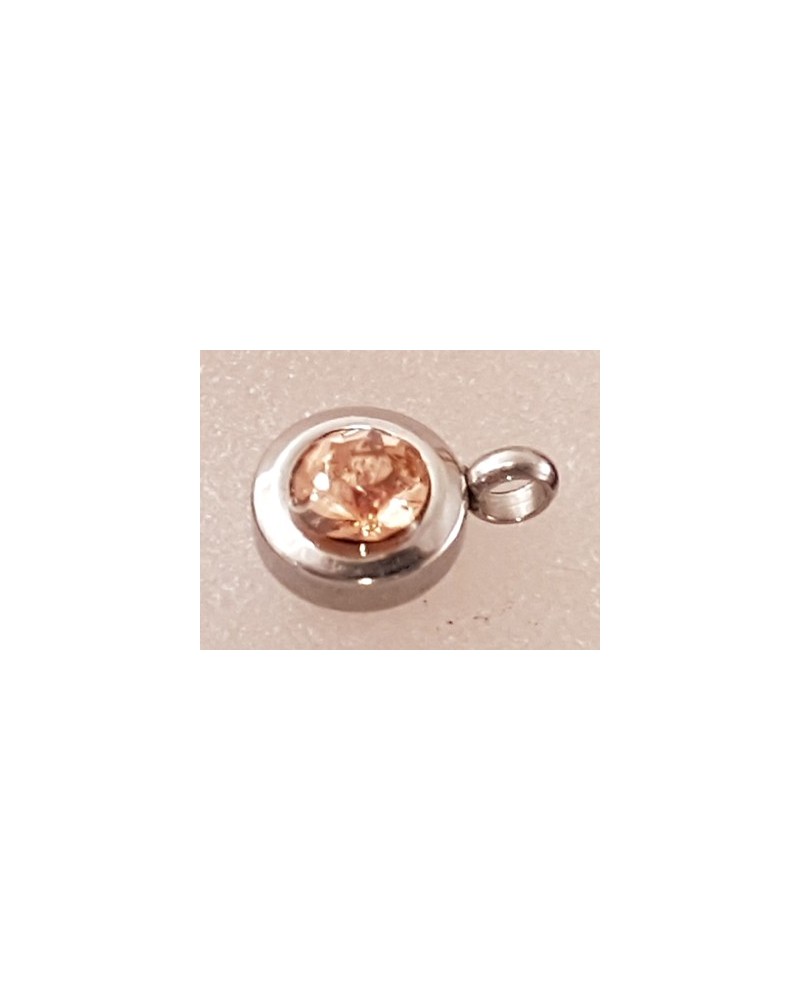 Charming, Strass 7/9mm, Edelstahl