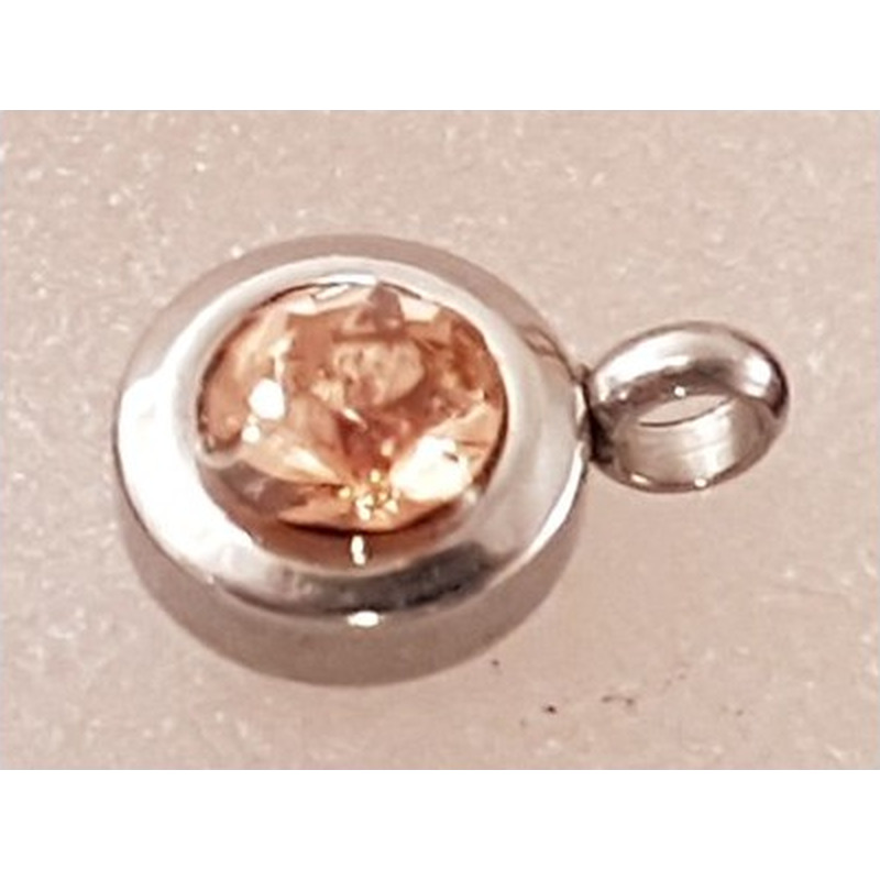 Charming, Strass 7/9mm, Edelstahl