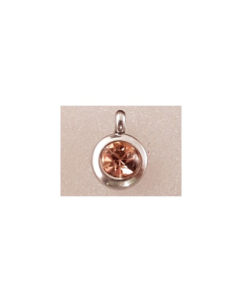 Charming, Strass 7/9mm, Edelstahl