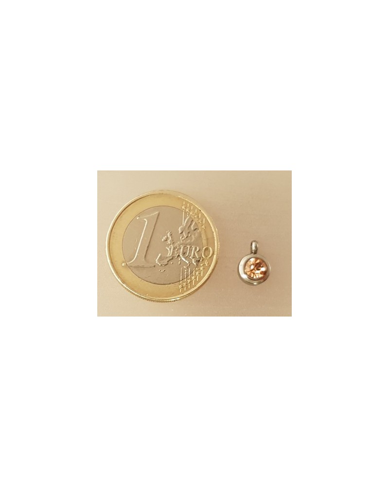 Charming, Strass 7/9mm, Edelstahl