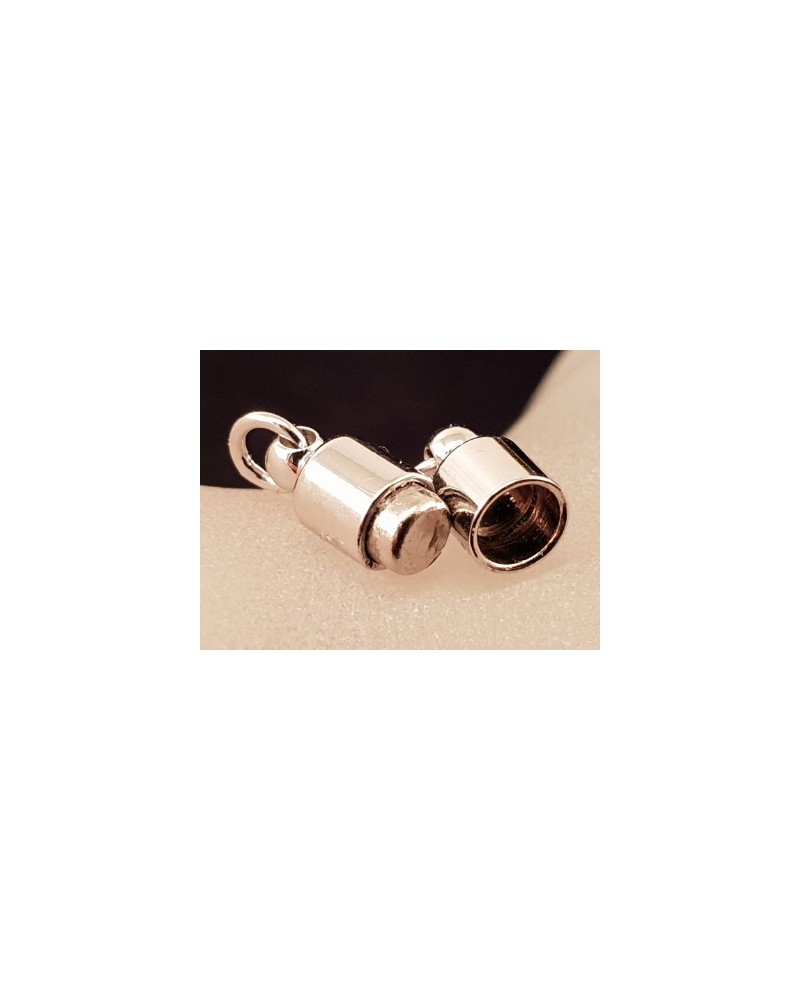 Magnetschliesse 5x16mm rhodiniert, geklebt