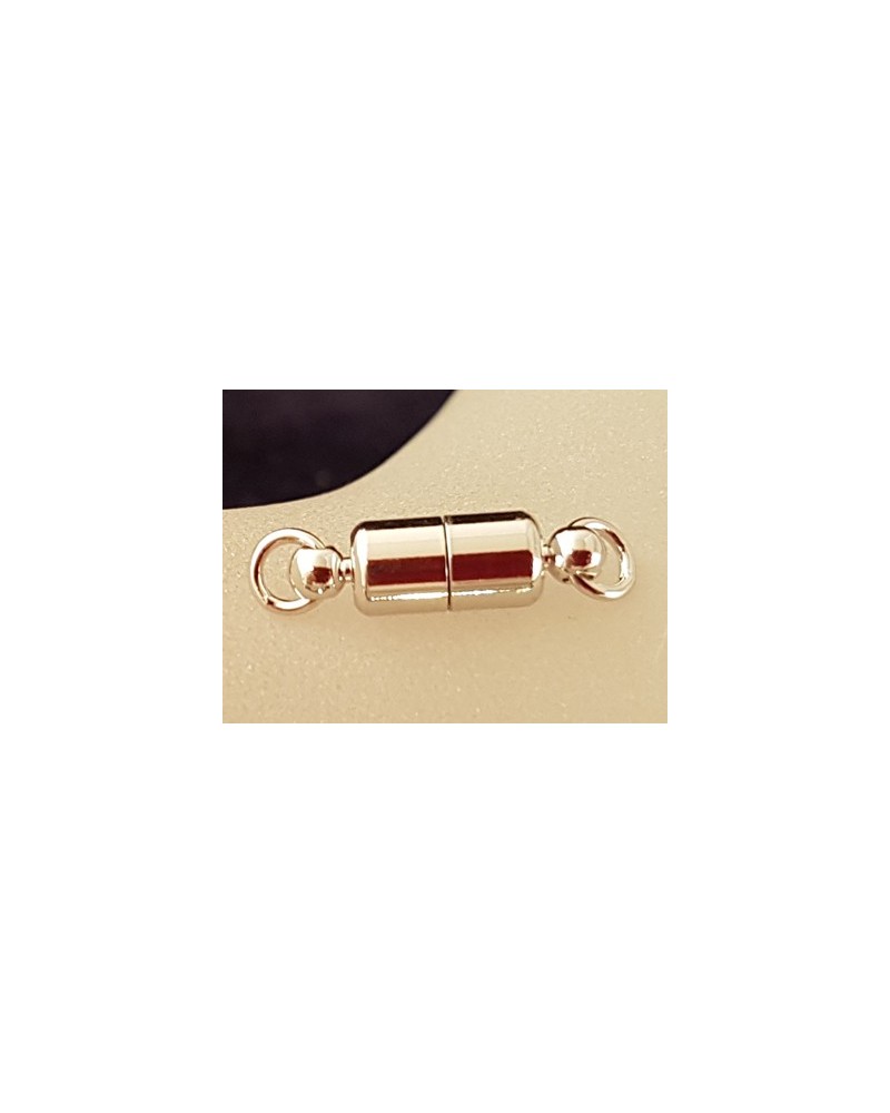 Magnetschliesse 5x16mm rhodiniert, geklebt