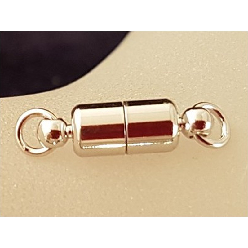 Magnetschliesse 5x16mm rhodiniert, geklebt