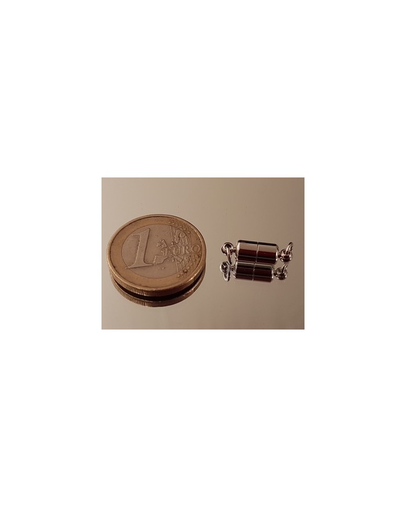 Magnetschliesse 5x16mm rhodiniert, geklebt