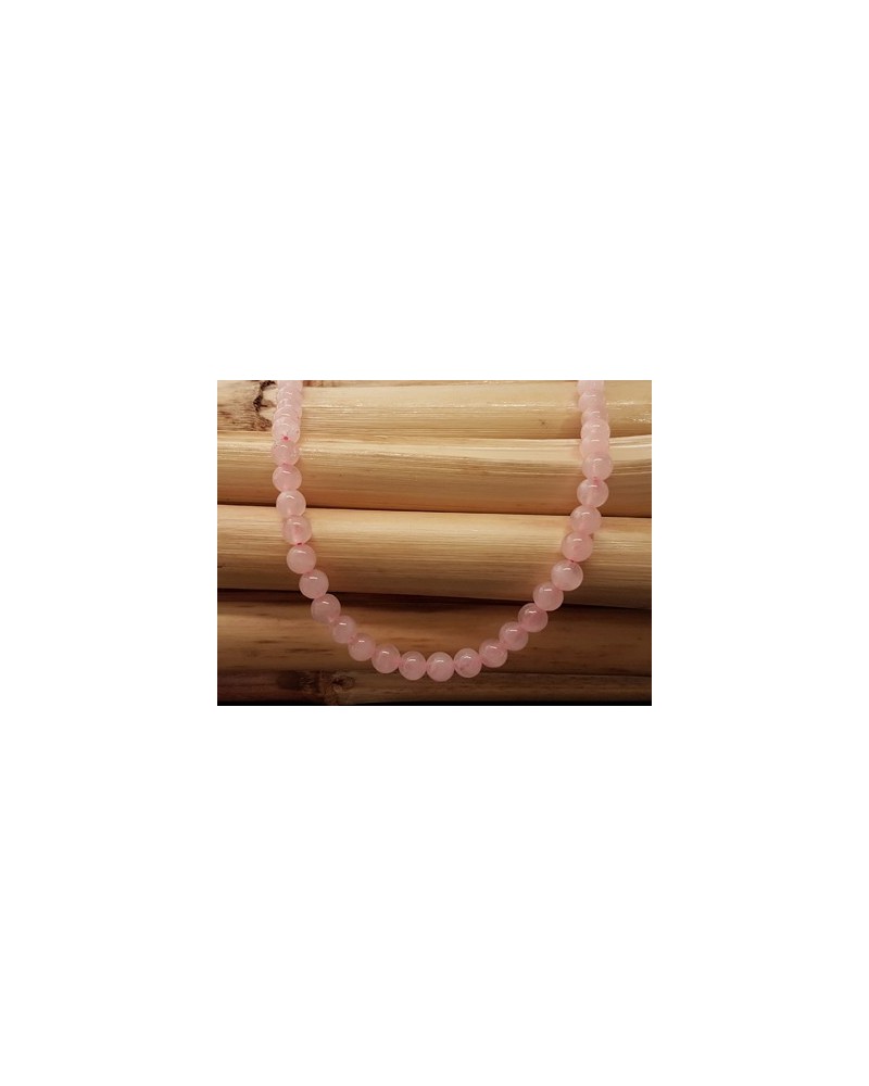 Rosenquarzkette 6mm