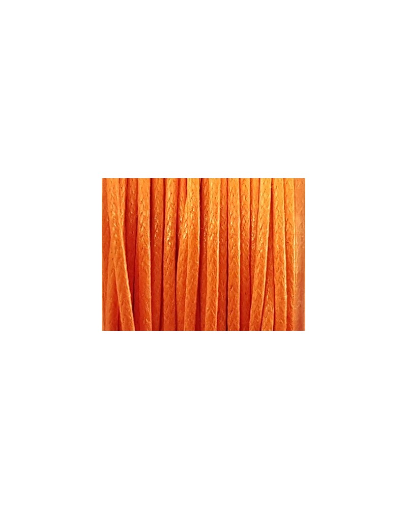 gewachste Baumwollkordel, orange, 1.0mm/20m