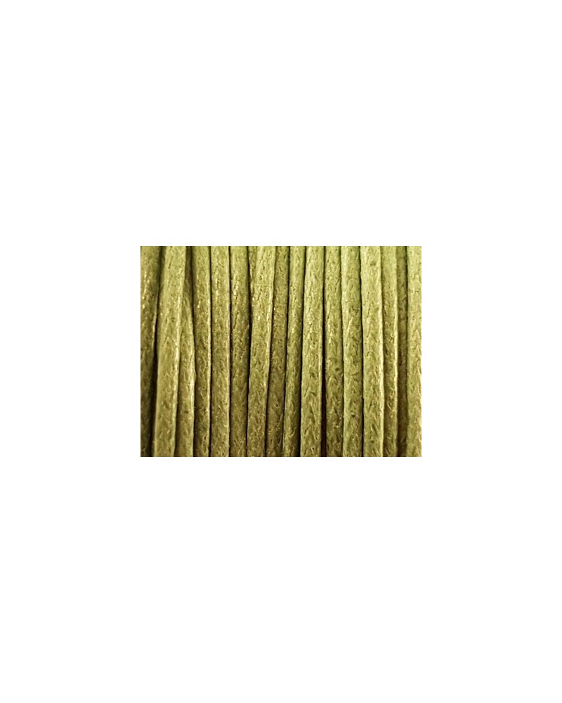 gewachste Baumwollkordel, olive, 1.0mm/20m