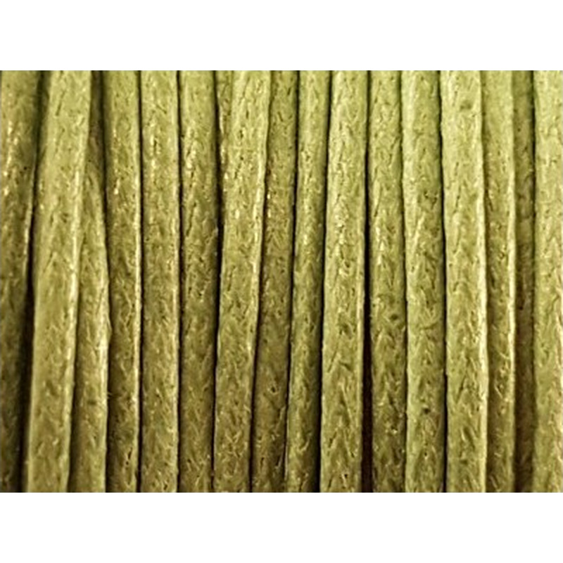 gewachste Baumwollkordel, olive, 1.0mm/20m