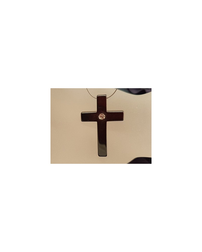 Blutsteinkreuz (Hämatit) 33mm