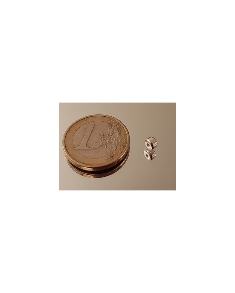 Zwischenteil, Scheibe 3x2mm, 925 Silber