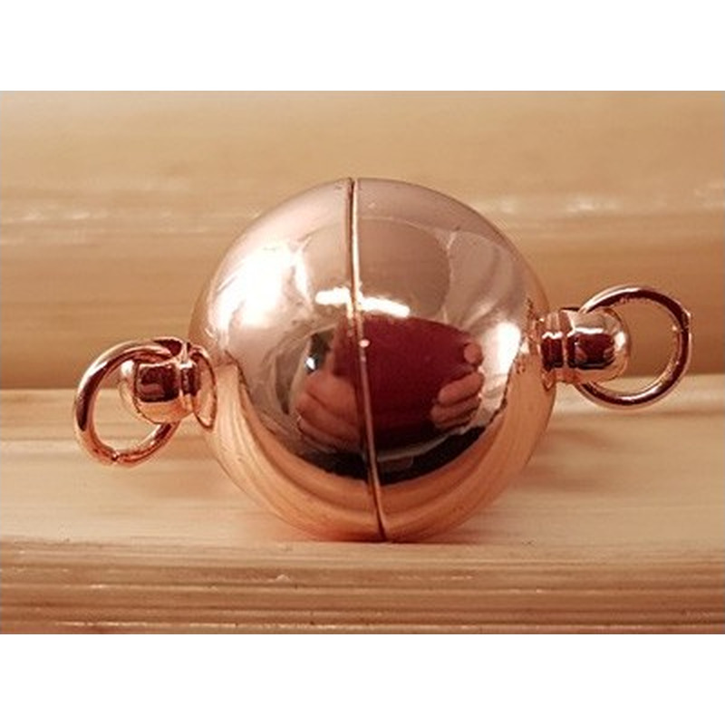 Magnetschliesse 8mm rosegoldfarben, geschlossen