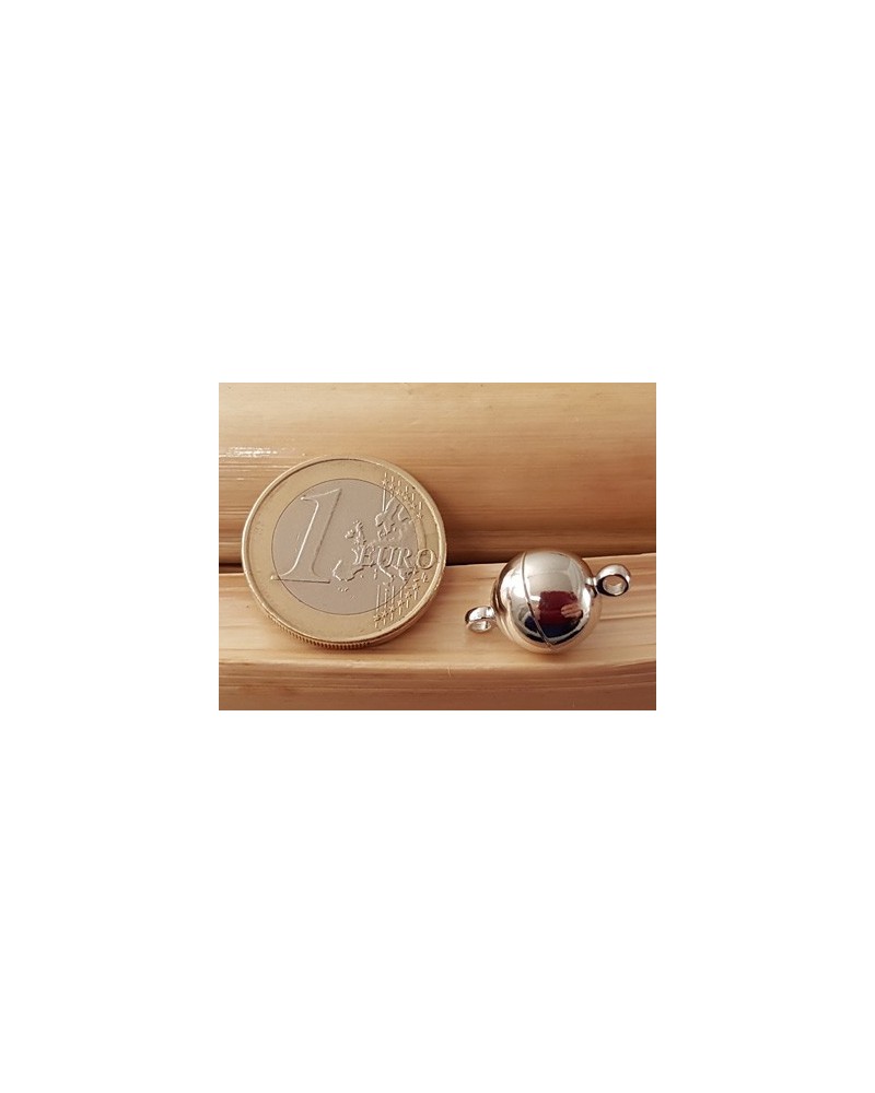Magnetschliesse 12mm silberfarben., geklebt