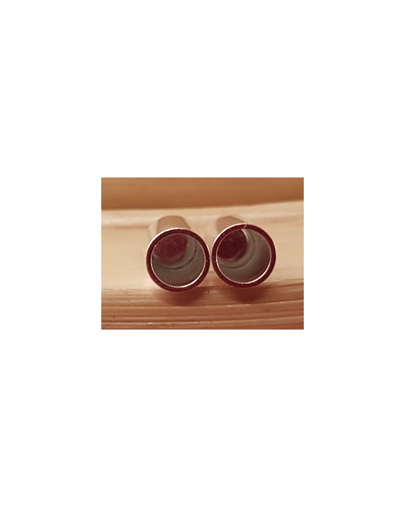 Magnetschliesse 5x20mm (innen 4mm) silberfarben