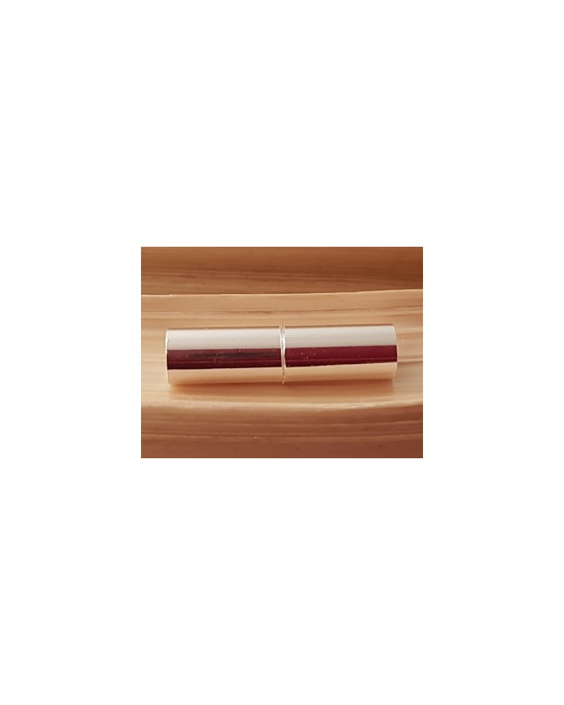 Magnetschliesse 5x20mm (innen 4mm) silberfarben