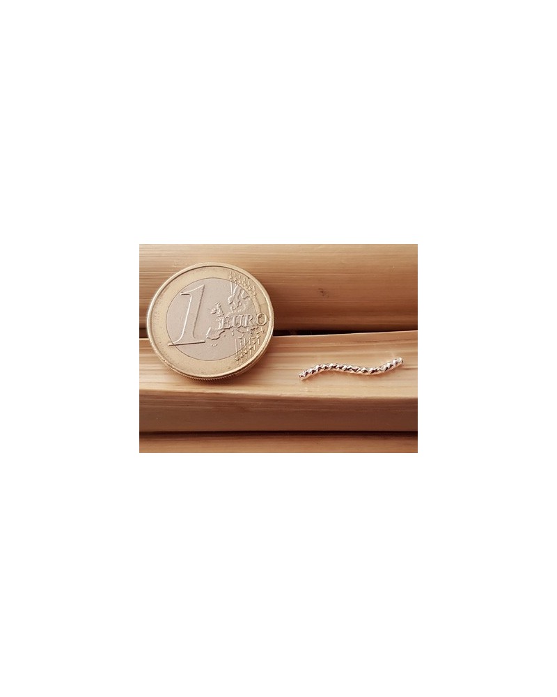 Zwischenteil 1.5x20mm, Messing silberfarben