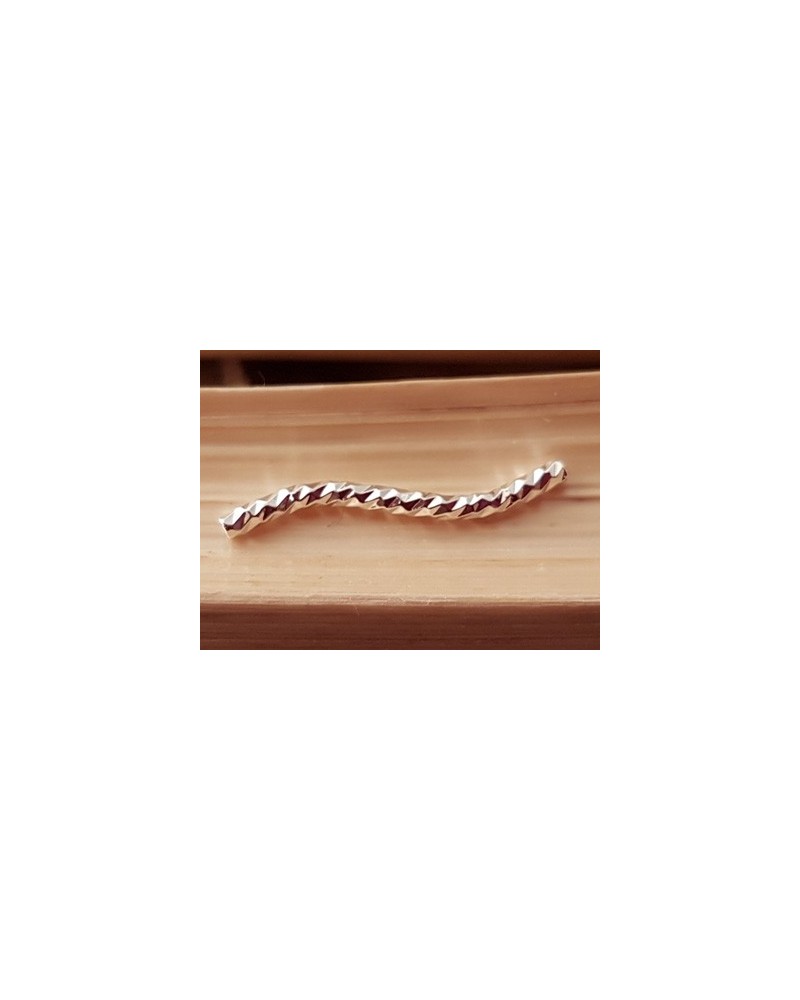 Zwischenteil 1.5x20mm, Messing silberfarben