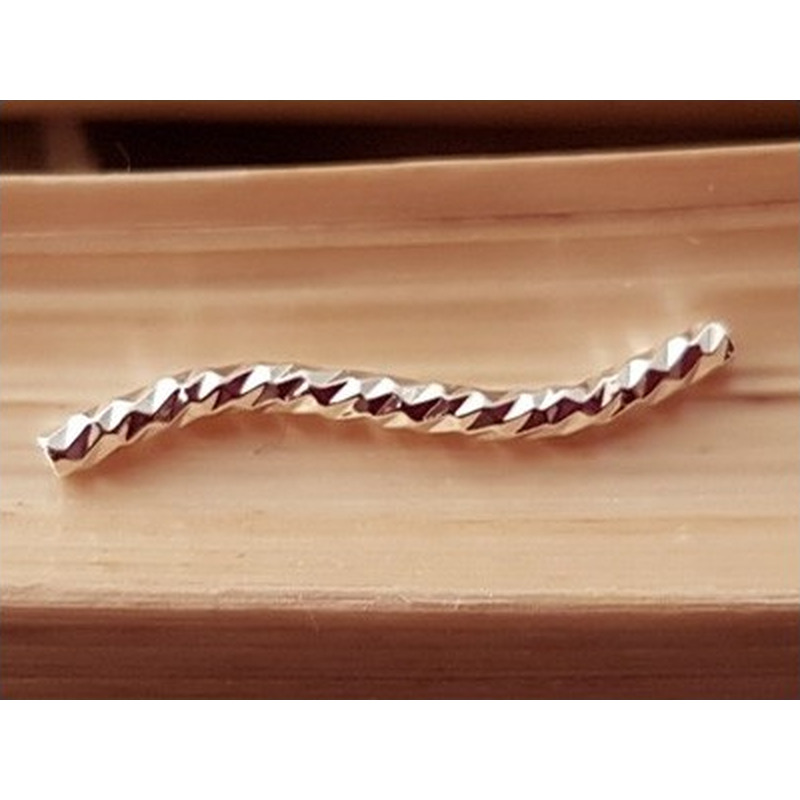 Zwischenteil 1.5x20mm, Messing silberfarben