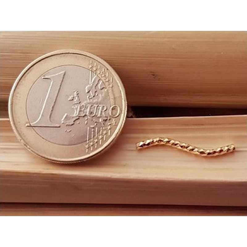 Zwischenteil 1.5x20mm, Messing goldfarben