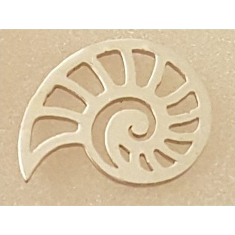 Zwischenteil-Link, Ammonit 14mm, Edelstahl