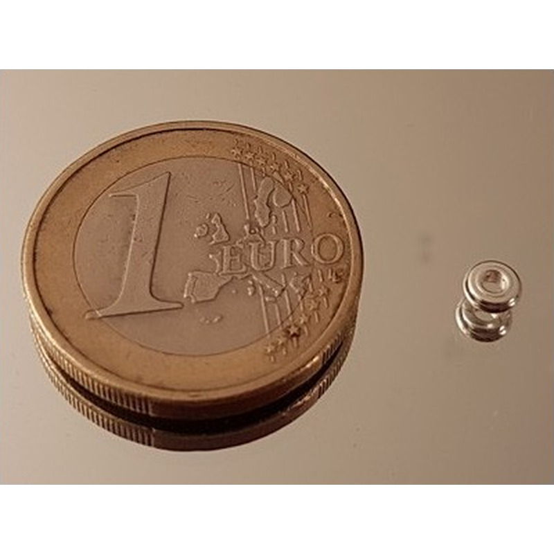 Zwischenteil, Scheibe 4x1.5mm, Metall silberfarben