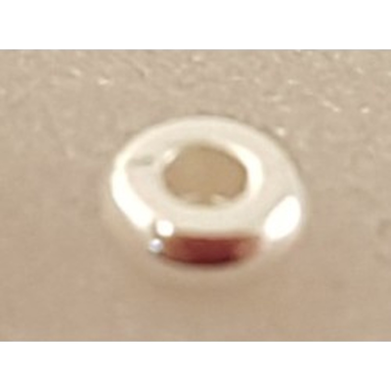 Zwischenteil, Scheibe 4x1.5mm, Metall silberfarben