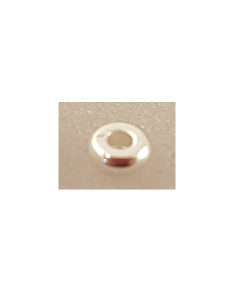 Zwischenteil, Scheibe 4x1.5mm, Metall silberfarben
